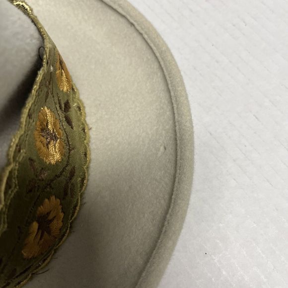 Original Dachstein Hut Vintage 100% Fur Felt  Cream Size O/S - Picture 4 of 7